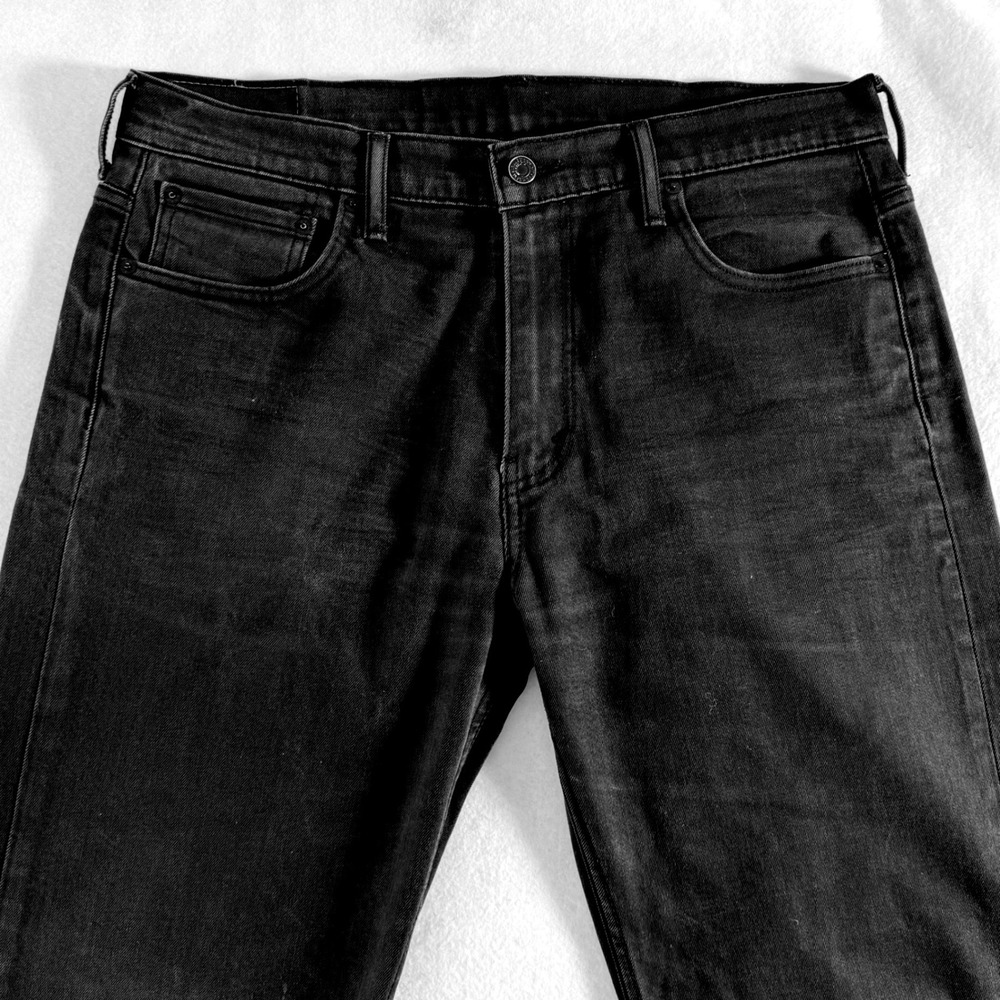 Levi 569 Loose Straight Jeans Mens 34x34 Relaxed Fit Denim Black